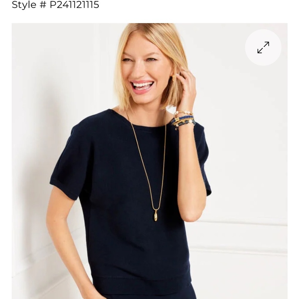 Talbots Dolman Sleeve Sweater in Indigo Blue